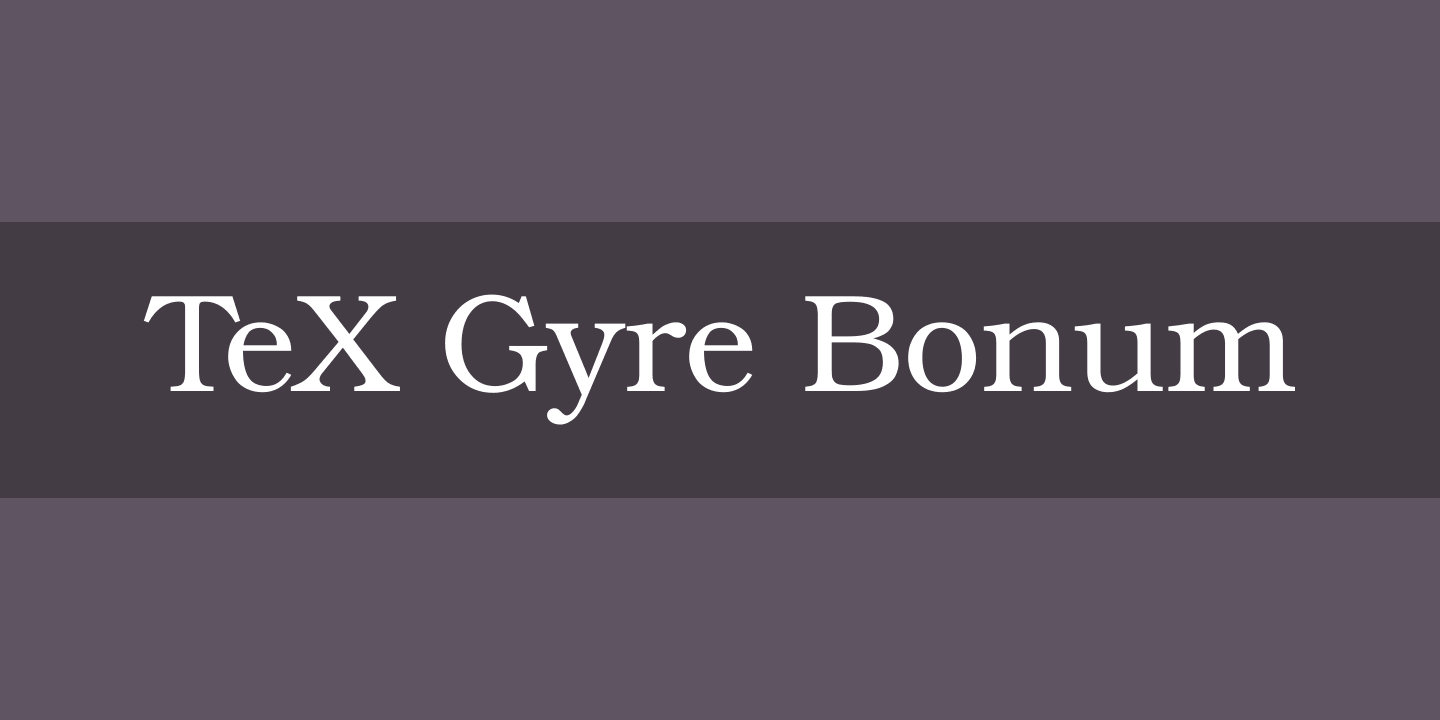 Пример шрифта TeX Gyre Bonum Regular